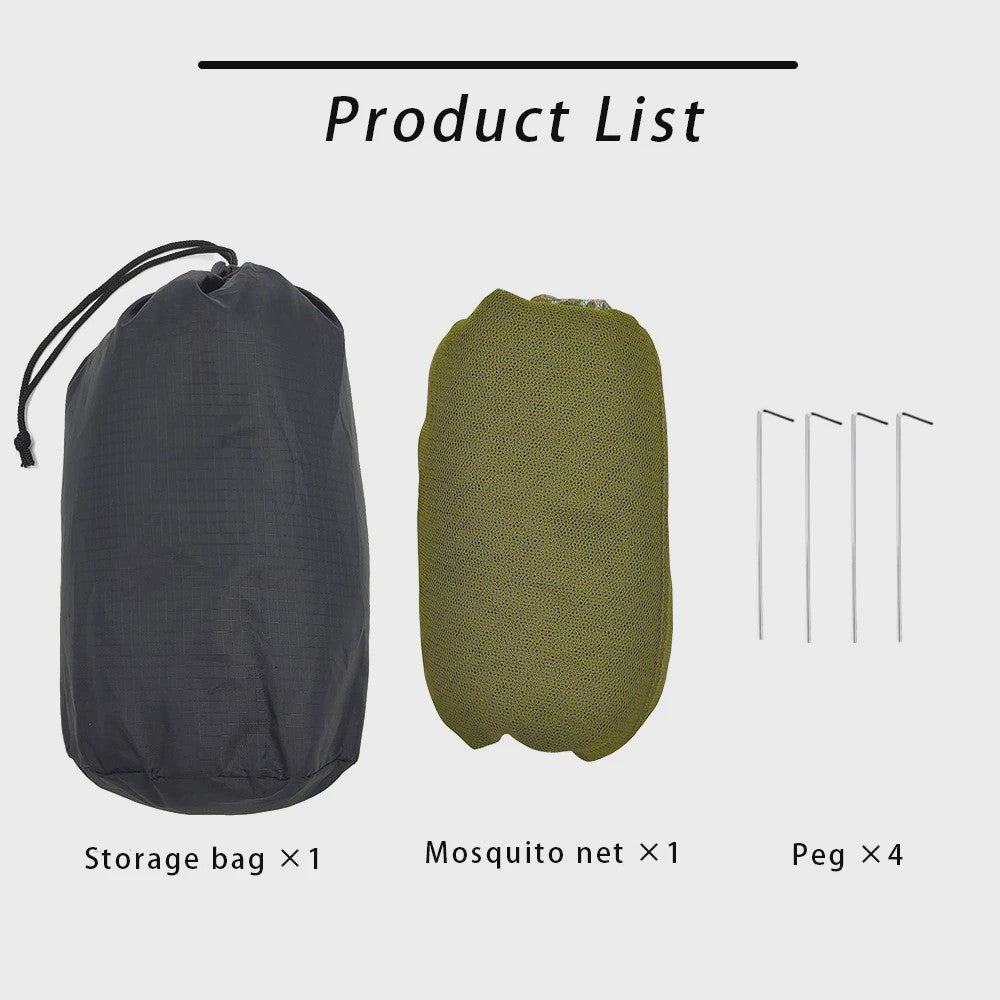 Outdoor Muggennet Insectenwerende Tent - Camping Solo Mesh - Lichtgewicht & Compact