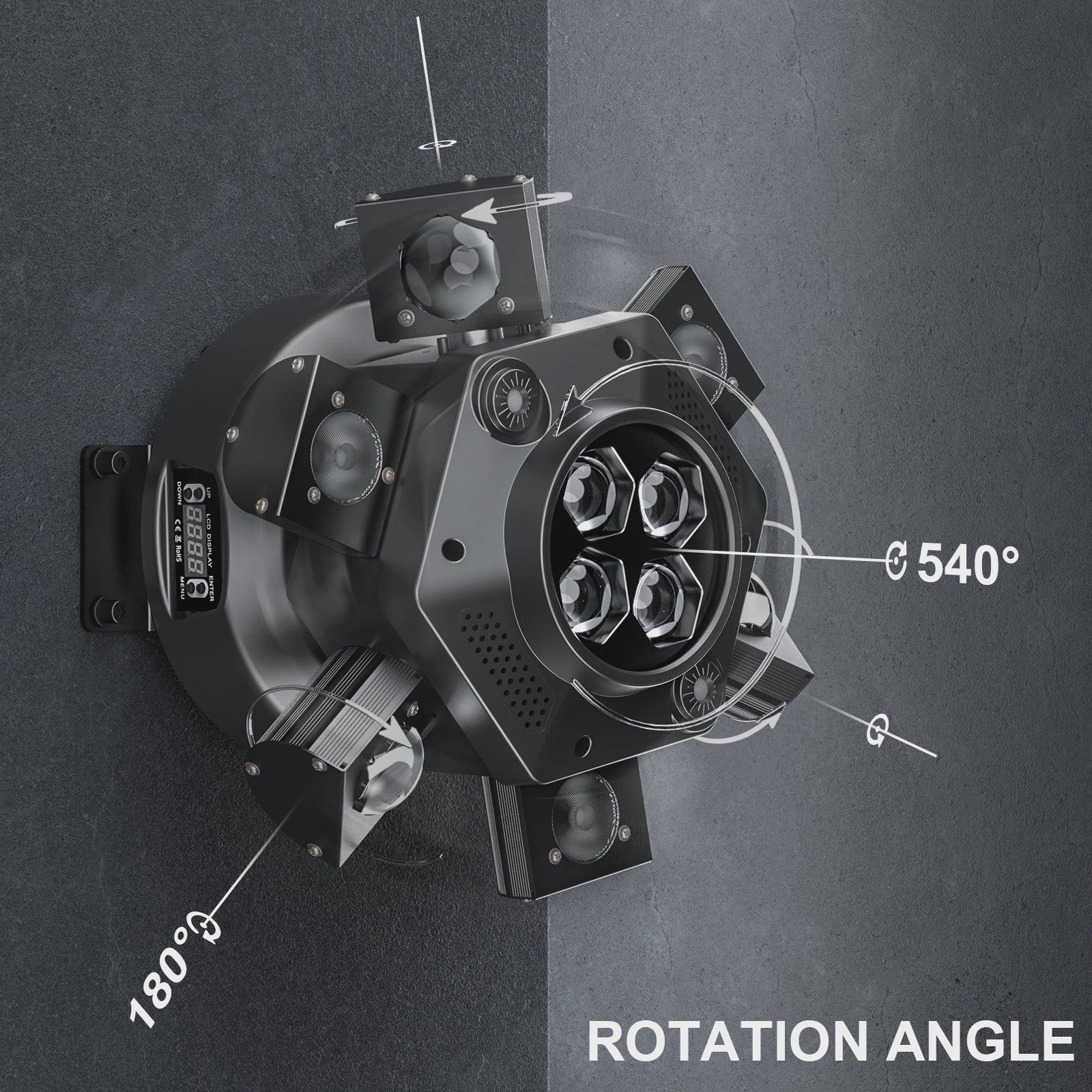 Krachtige 150W Moving Head DJ Lichtshow met 6 Armen - RGBW LED, DMX512 voor Feest, Bruiloft & Disco
