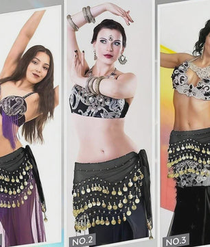 Buikdans Heupsjaal met Munten - Chiffon Rok voor Dans en Yoga
