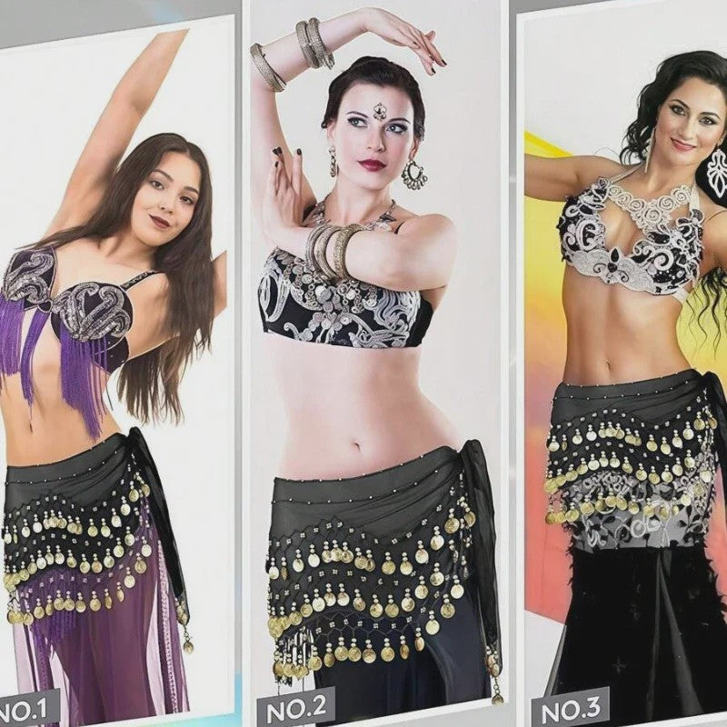 Buikdans Heupsjaal met Munten - Chiffon Rok voor Dans en Yoga