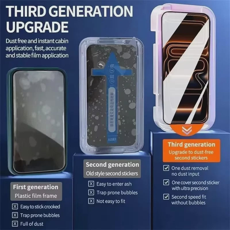 5x Screenprotector Glas voor iPhone 15 t/m 17 Serie - Ultra HD, Stofvrij & Makkelijk Installeren