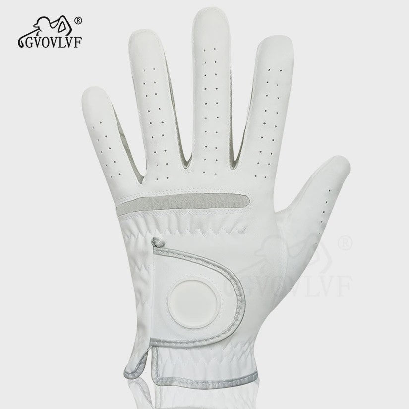 Heren Golfhandschoen: Zacht Microvezel, Ademend & Comfortabel met Magnetische Marker