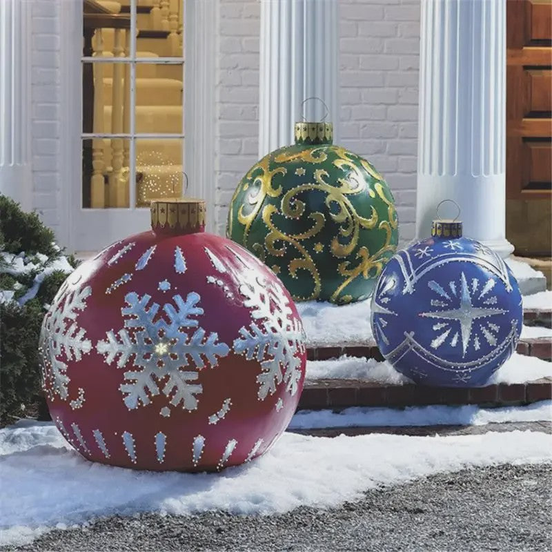 Opblaasbare Kerstbal 60cm - Grote Decoratie voor Buiten & Kerstboom