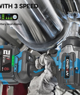 ONEVAN Accu Slagmoersleutel 2800 Nm Borstelloos - 5 Snelheden - Makita 18V Compatibel