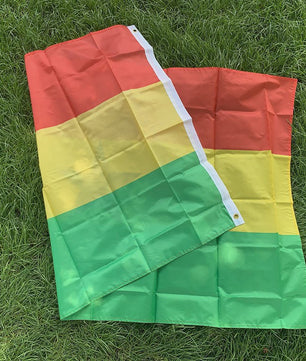 Ghana Vlag 150x90cm - Hoge Kwaliteit Polyester, Dubbelzijdig Bedrukt