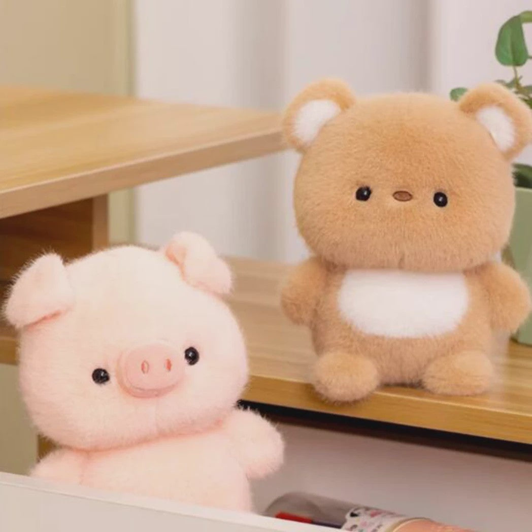 Schattige Pluche Dieren Knuffelpop - Zachte Kawaii Knuffel voor Kinderen