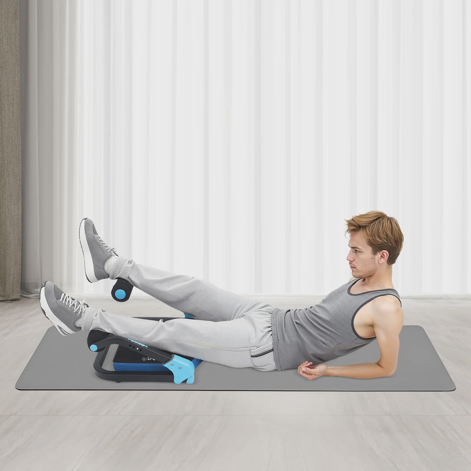 Opvouwbare Abdominal Machine - Multifunctioneel Fitnessapparaat voor Thuis & Kantoor (120kg)