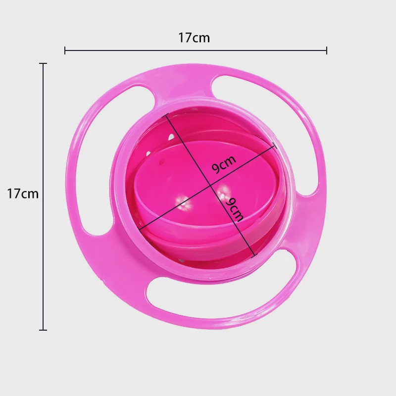Anti-Knoei Gyro Kom voor Baby's - 360° Draaibaar en Omvalbestendig Voerbakje