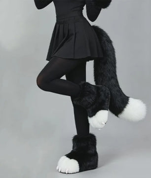 Pluche Poot Laarsjes - Cosplay & Fursuit Kattenpoot Schoenen