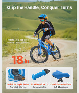 Kinderfiets BMX Stijl Blauw - 14, 16, 18 inch - Met Zijwieltjes