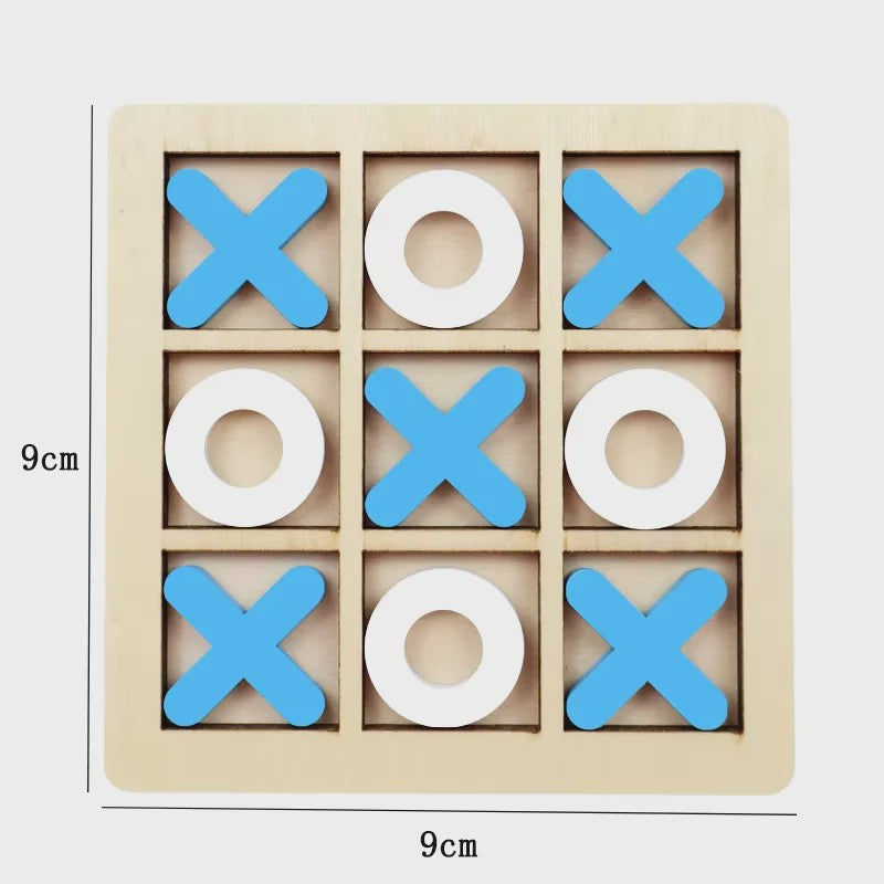 Houten Montessori Boter-kaas-en-eieren Spel: Interactieve Puzzel voor Kinderen - Educatief en Hersentrainend Speelgoed