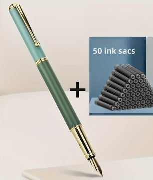 Giorgio Morandi Vulpen Set: Luxe Kantoor & Schrijfwaren met 50 Inktpatronen, 0.5mm Punt