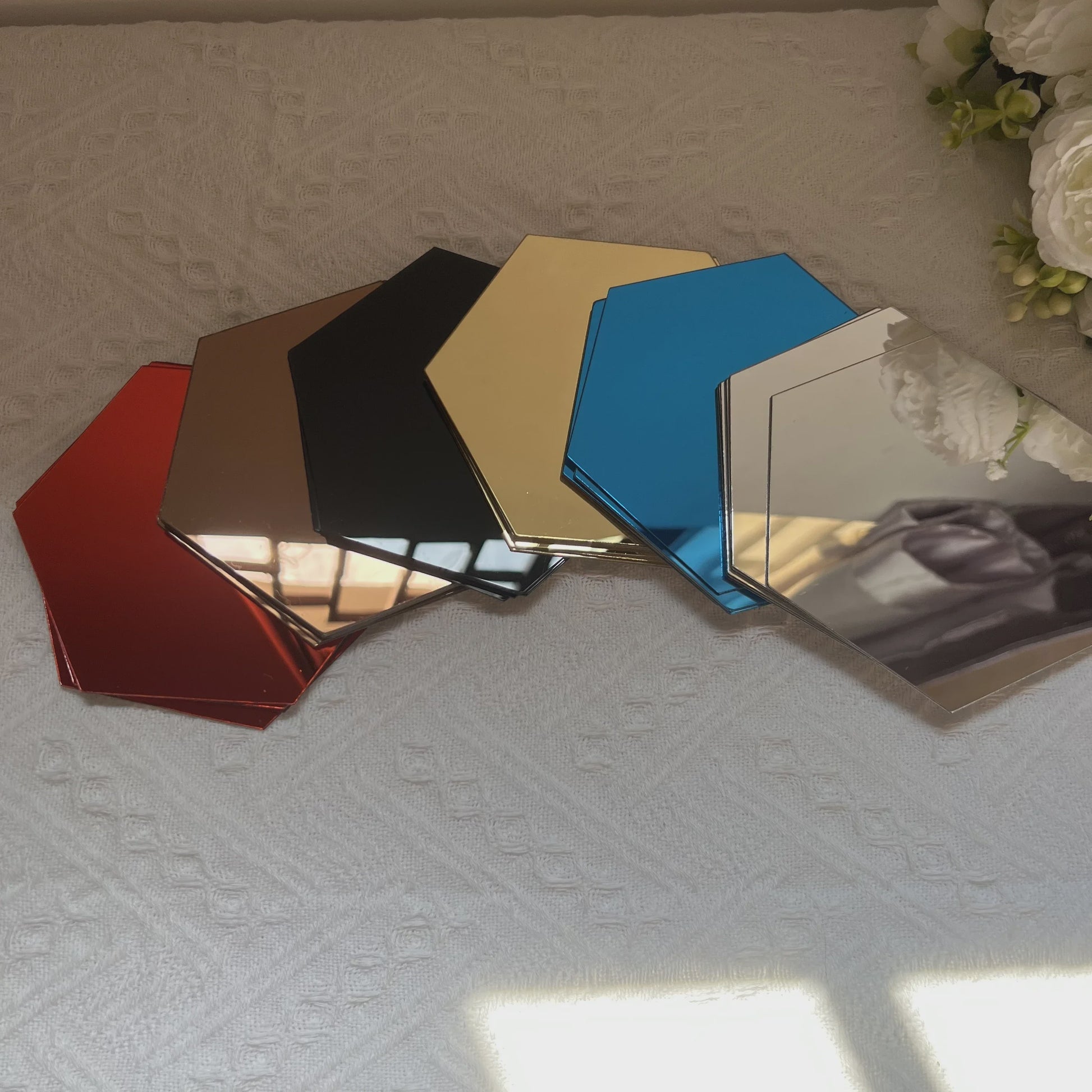 Zelfklevende Hexagon Spiegel Wandstickers - 3D Decoratie voor Elke Ruimte - DIY