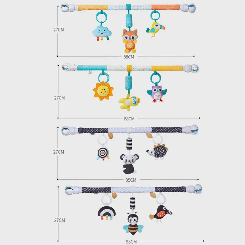 Baby Speelboog voor Kinderwagen & Reiswieg - Interactief & Verstelbaar Speelgoed