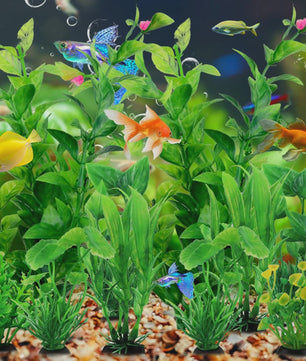 Set van 10 Kunstmatige Aquariumplanten Groen - Decoratie voor Vistank