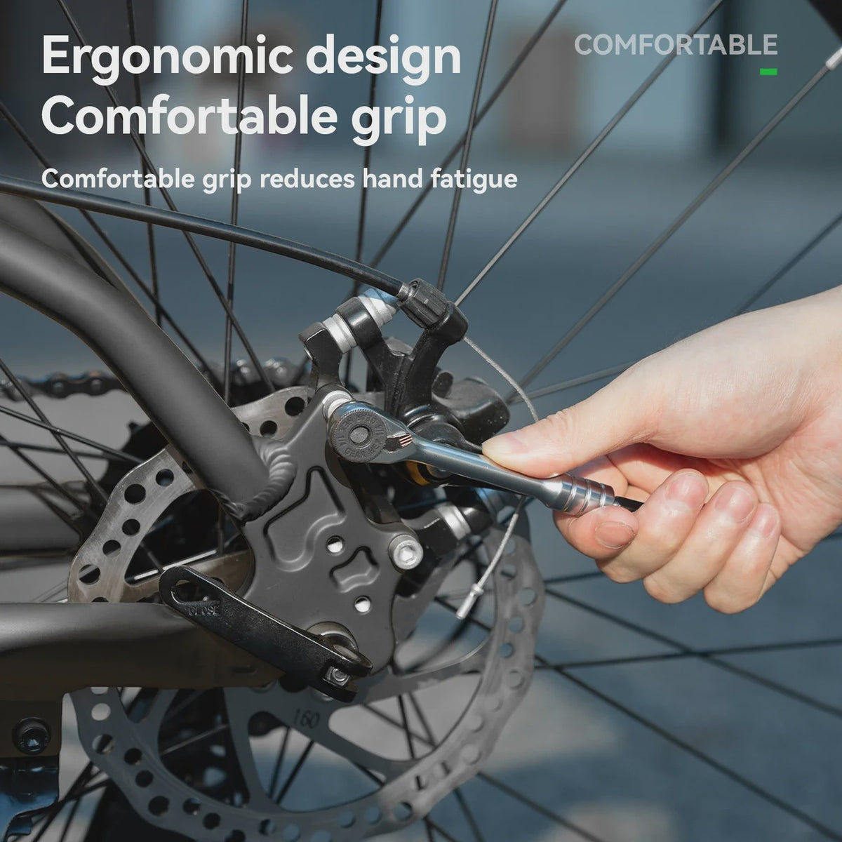 ROCKBROS Compacte Fiets Reparatieset met Ratel Sleutel en Bits