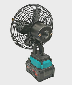Krachtige 18V Accu Ventilator - Metaal, Camping & Buiten Gebruik - Compatibel met Makita, Dewalt, Milwaukee