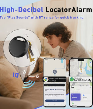 4x Dual Systeem Tracker: Werkt met Apple Find My & Google Find Hub - Slimme Locator