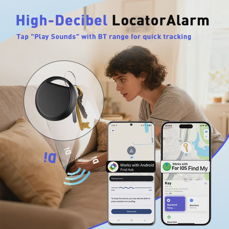 4x Dual Systeem Tracker: Werkt met Apple Find My & Google Find Hub - Slimme Locator