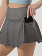 Sportieve Tennisrok met Hoge Taille, Ingebouwde Zak en Sneldrogend Materiaal - Perfect voor Fitness & Hardlopen