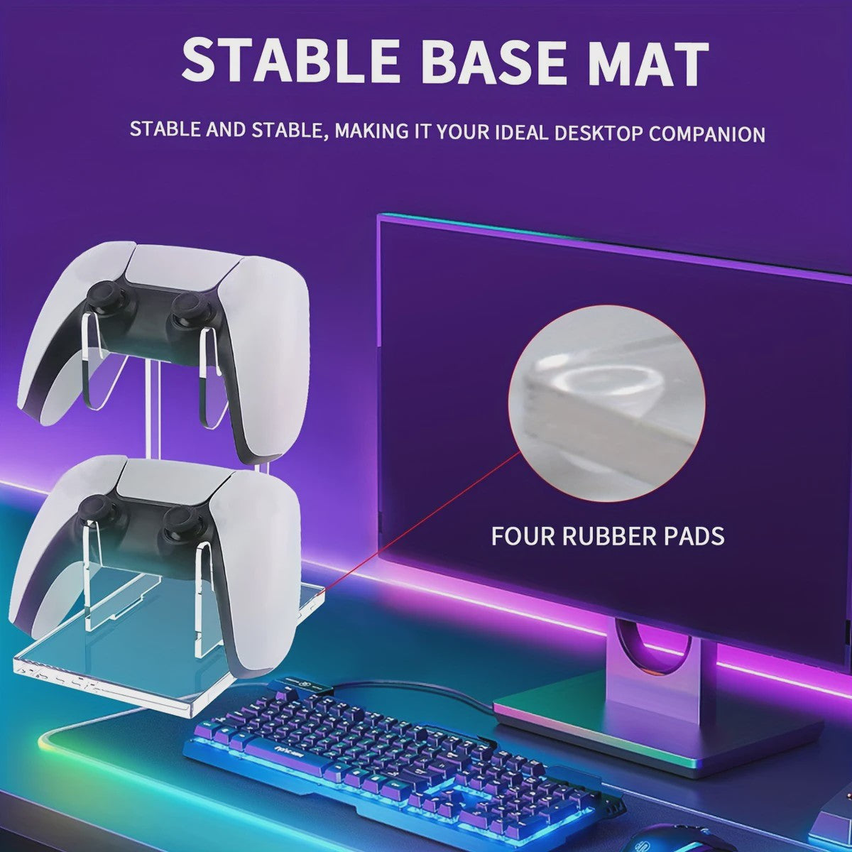 Dubbele Controller Standaard Universeel - Stijlvolle Opberger voor Gamepads