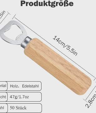 Houten Flesopeners (25/50/100/200 Stuks) - Laser Graveerbaar & DIY Cadeau