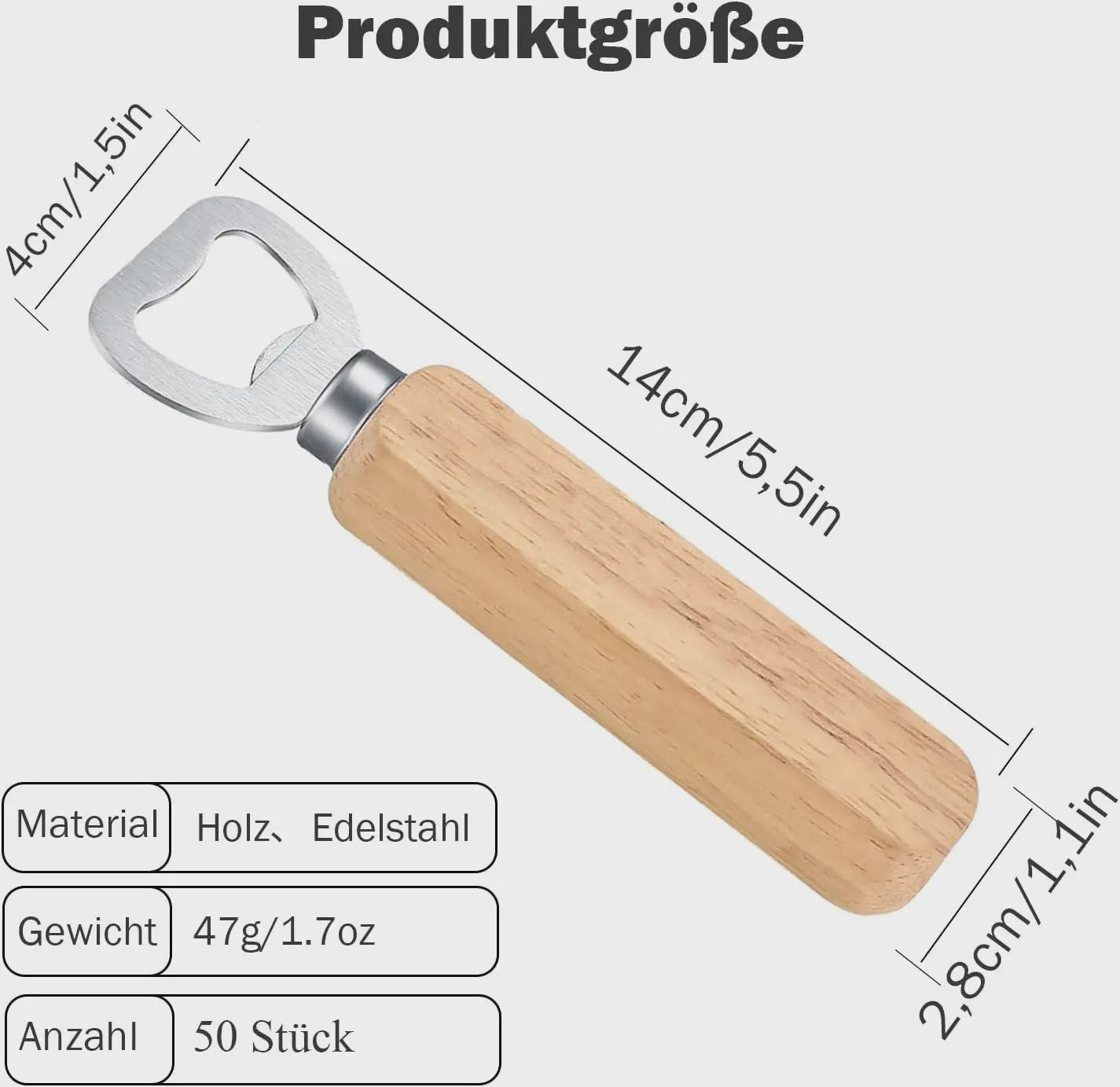 Houten Flesopeners (25/50/100/200 Stuks) - Laser Graveerbaar & DIY Cadeau