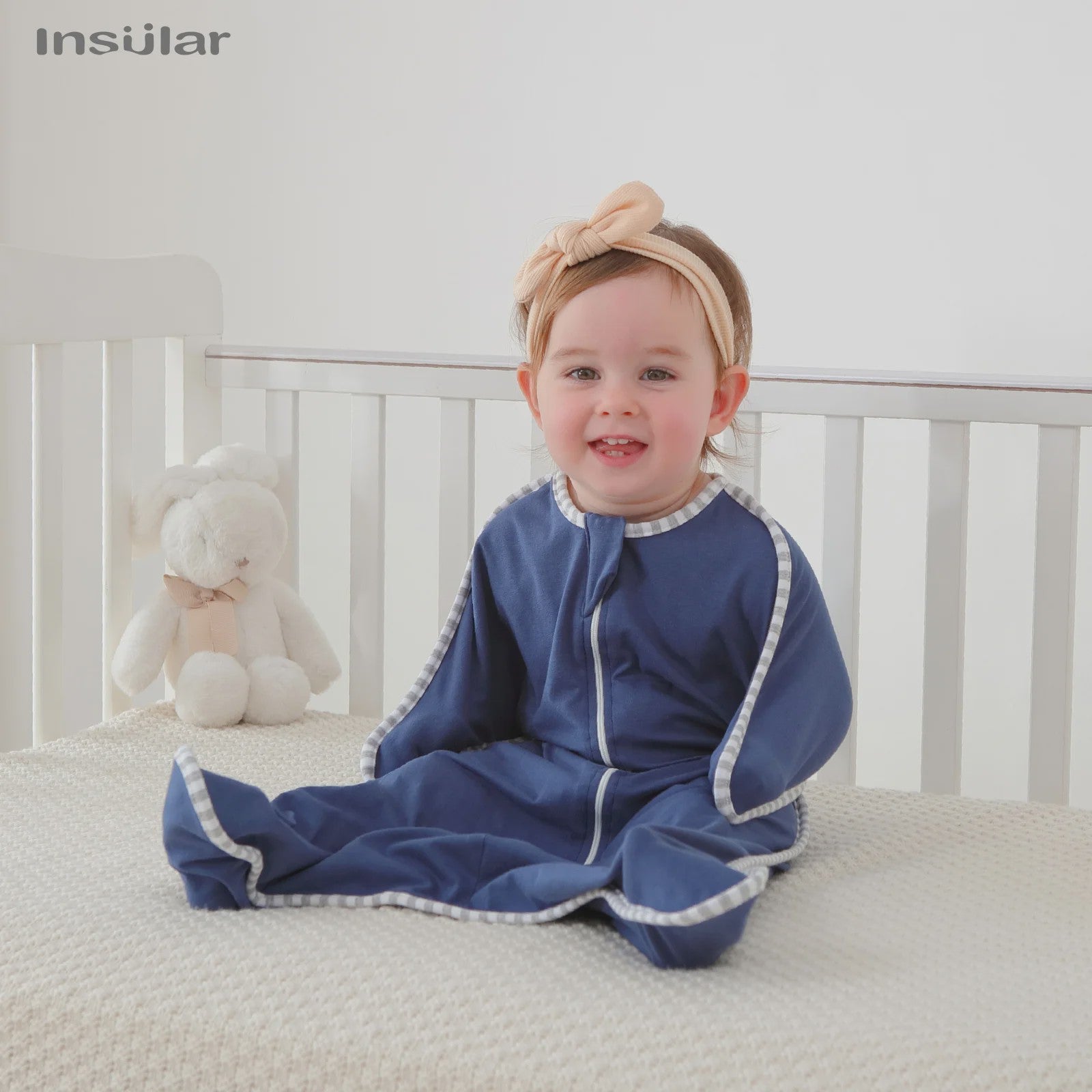 Insular Newborn Baby Girl Boy Anti-Startle Cotton Baby Wrap Receiving Swaddling Blanket