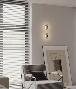 Moderne Ronde Kristallen Wandlamp - Italiaans Design voor Slaapkamer, Woonkamer & Hal