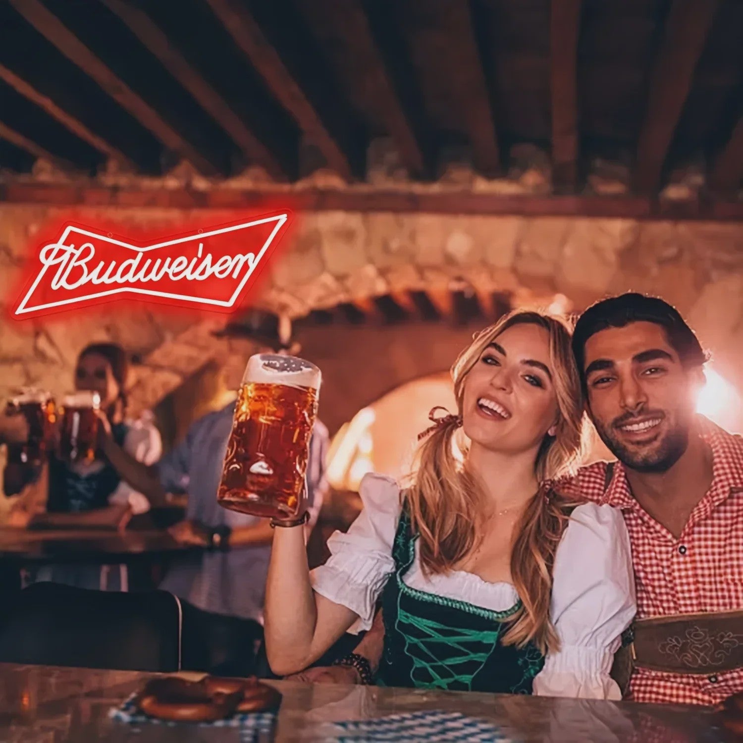 Budweiser Neon LED Lichtreclame - Bar Decoratie & Man Cave Verlichting