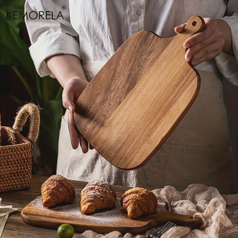 Houten Snijplank met Handvat - Stijlvol & Duurzaam voor Keuken & Serveertafel
