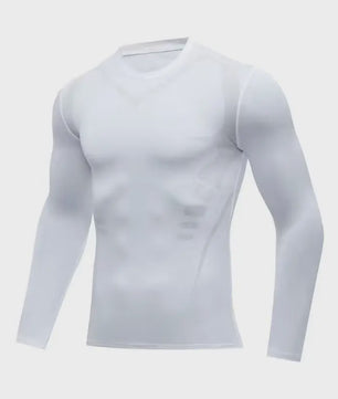 Heren Compressie Sport T-shirt - Sneldrogend en Ademend voor Fitness, Hardlopen & Training