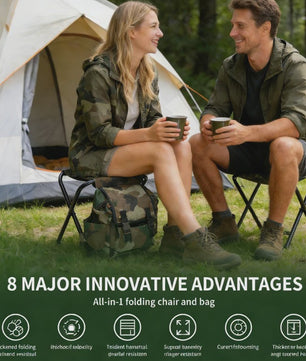 Draagbare Rugzak met Stoel: Multifunctioneel voor Vissen, Camping & Reizen