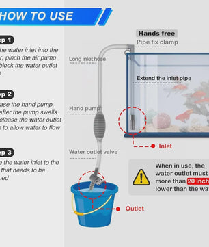 Aquarium Sifon & Waterwisselaar: Reinig Grind en Ververs Water Gemakkelijk