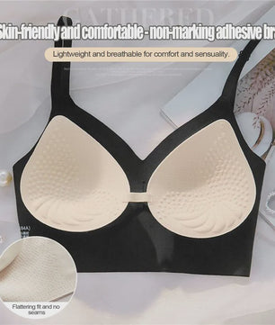 Onzichtbare Push-Up BH met Diepe U-Hals en Strapless Optie - Perfect voor Jurken
