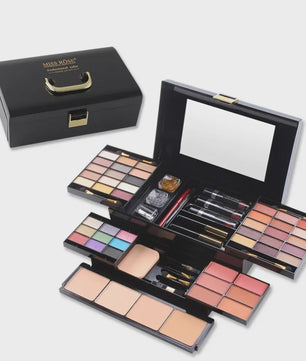 Professionele Make-up Set: Uitgebreid Palet met Oogschaduw, Foundation, Blush en meer - Complete Cosmetica Koffer