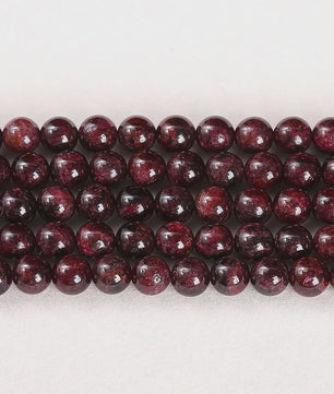 Natuurlijke Donkerrode Granaat Kralen Rond - 4-10mm - Sieraden Maken DIY Ketting Armband