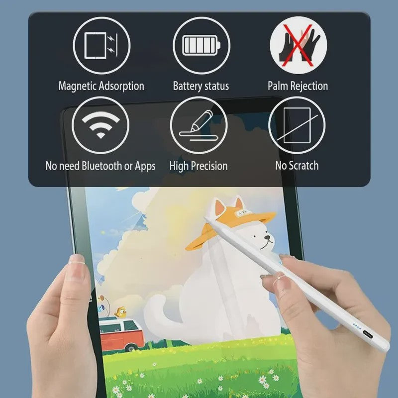 Stylus Pen voor iPad Pro, Air & Mini - Precisie Touch Pen met Palm Rejection