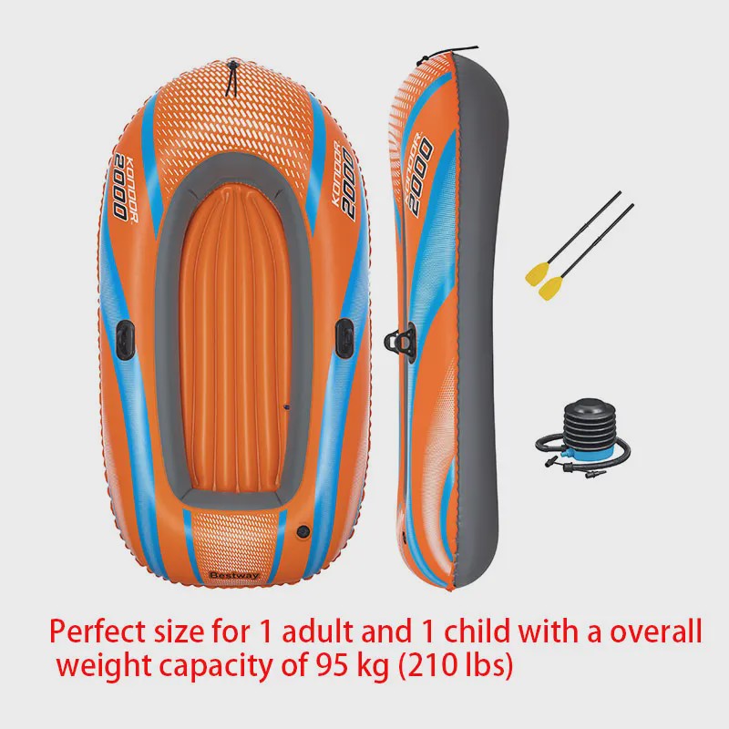 Bestway Opblaasbare Kajak voor 1-3 Personen - Robuuste PVC Rafting Boot