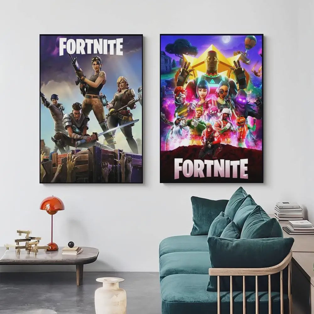 Fortnite Game Poster - Decoratieve Muurkunst voor Fans