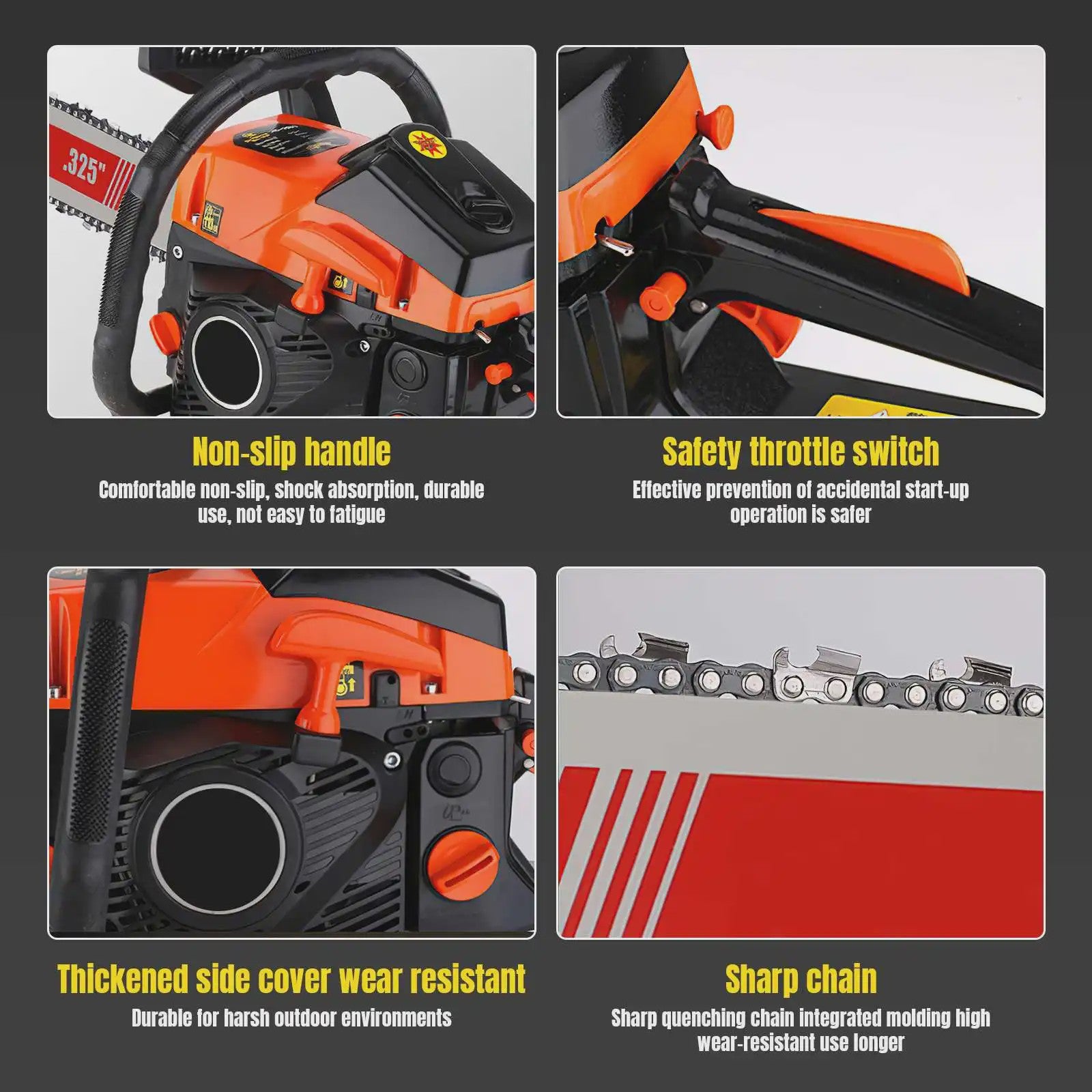 Krachtige 68CC Benzine Kettingzaag 20 Inch - 7000W Professioneel voor Hout & Bomen