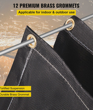 Set van 2 Branddekens - Lasdekens 8'x10' - Hittebestendig tot 1022°F / 550°C - Vlamdovend