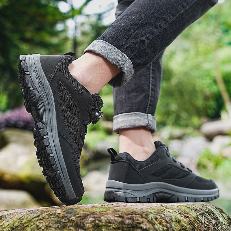 Herenschoenen Outdoor Wandelschoenen met Draaibare Gesp - Antislip & Comfortabel