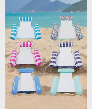 Opblaasbare Watermat & Relaxstoel met Rugleuning - Zomerse Zwembad & Vakantie Fun
