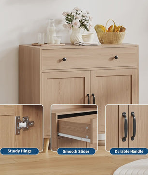 Veelzijdige Dressoir Kast met Lades en Planken - Stijlvolle Opbergoplossing voor Woonkamer, Slaapkamer of Kantoor