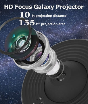 Galaxy Projector Sterrenhemel Lamp - 360° Draaibaar Planetarium voor Kinderkamer & Feestelijke Decoratie