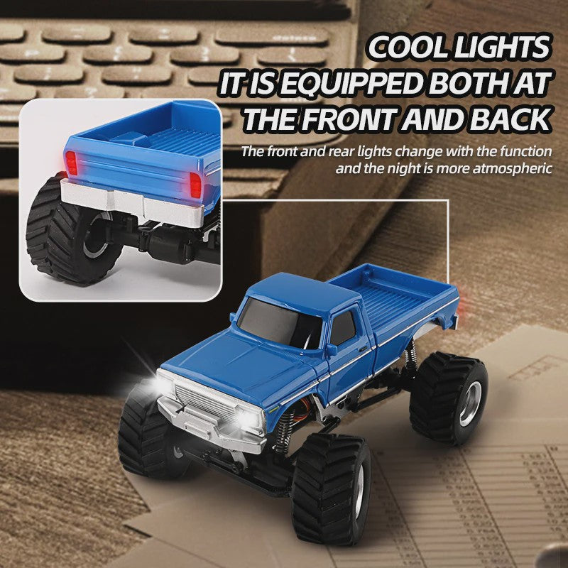 1:36 RC Crawler Off-Road Auto 4WD Elektrisch Afstandsbediening Voertuig met LED Verlichting - RTR