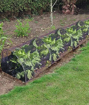 Beschermende Plantentunnel Kas Zwart Gaas - 300x45x45cm