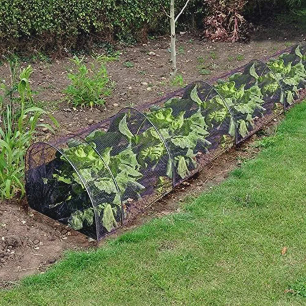Beschermende Plantentunnel Kas Zwart Gaas - 300x45x45cm