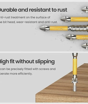 PH2 Magnetische Schroefbit Set - Anti-slip & Hoge Hardheid - Diverse Lengtes (25-150mm) - S2 Staal